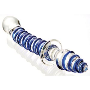 Adam & Eve Twisted Love Glass Dildo