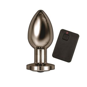 Ass-Sation Vibrating Metal Anal Plug with Remote Control
