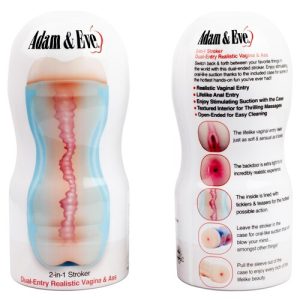 Adam & Eve 2-In-1 Stroker Realistic Vagina & Ass