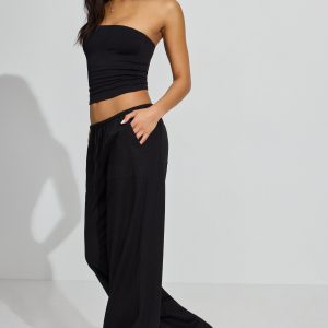 Millie Linen Pull-On Pants