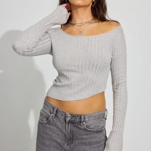 Bodycon Boat Neck Sweater